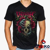 Camiseta Bullet For My Valentine 100% Algodão Rock Geeko