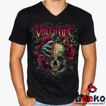 Camiseta Bullet for My Valentine 100% Algodão Rock Geeko