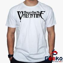 Camiseta Bullet for My Valentine 100% Algodão Rock Geeko