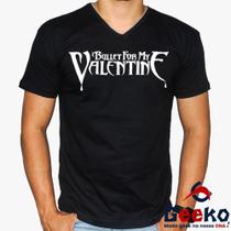 Camiseta Bullet for My Valentine 100% Algodão Rock Geeko