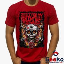 Camiseta Bullet for My Valentine 100% Algodão Rock Geeko