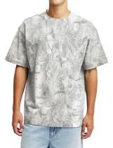 Camiseta Burtell Camo para homens com estampa de camuflagem e manga curta Camiseta Burtell Camo para homens com estampa de camuflagem e manga curta