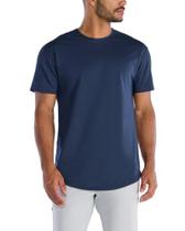 Camiseta BYLT Drop-Cut Slim Fit Azul Marinho G Camiseta BYLT Drop-Cut Slim Fit Azul Marinho G