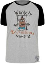 Camiseta Cabeça de batata wanted Blusa Plus Size extra grande adulto ou infantil