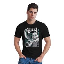 Camiseta Cabeça de porco Demon Slayer Camisa Estampada Básica Unissex
