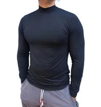 Camiseta Cacharrel Gola Alta 4cm Masculino Manga Longa Camiseta Cacharrel Gola Alta 4cm Masculino Manga Longa
