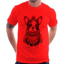 Camiseta Cachorro Bulldog Francês Natalino - Foca na Moda