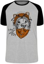 Camiseta Cachorro I dont care what you say Blusa Plus Size extra grande adulto ou infantil