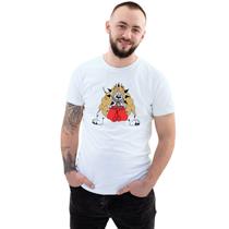 Camiseta Cachorro Pit Bull Boxe Camisa Personalizada Blusa Adulto Algodão com Poliéster