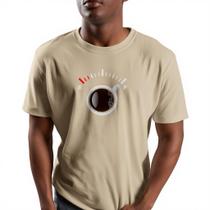 Camiseta Café Engraçada Medidor Energia Estilo Casual Unissex Camisa 100% Algodão Conforto Total