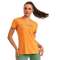 Camiseta Caju Brasil UV com Silk Caramelo - Feminino