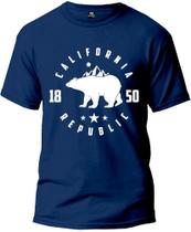 Camiseta Califórnia Republic Adulto Camisa Manga Curta Premium 100% Algodão Fresquinha