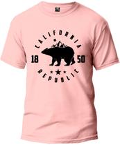 Camiseta Califórnia Republic Adulto Camisa Manga Curta Premium 100% Algodão Fresquinha