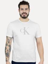 Camiseta Calvin Klein Jeans Masculina CK Gel Branca Camiseta Calvin Klein Jeans Masculina CK Gel Branca