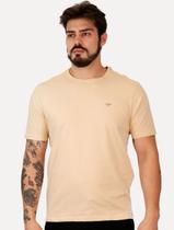 Camiseta Calvin Klein Jeans Naturals Outline CK Logo Cáqui Claro