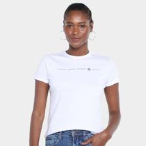Camiseta Calvin Klein Logo Feminina Camiseta Calvin Klein Logo Feminina