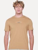Camiseta Calvin Klein Masculina Sustainable NY Address Marrom Claro