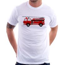Camiseta Caminhão de Bombeiro - Foca na Moda