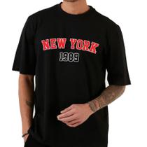 Camiseta Camisa 100% algodão estampa New york verão, Street wear, academia