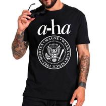 Camiseta camisa A-HA, banda new wave anos 80 varias cores exclusiva unissex - Lado B Rock Camisetas
