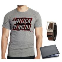 Camiseta camisa a roça venceu cinto carteira dia dos pais