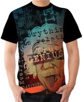 Camiseta Camisa Ads Albert Einstein Físico Gênio Tabela Periódica 2