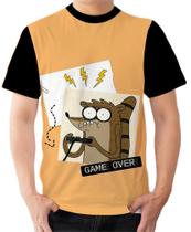 Camiseta Camisa Ads Apenas um Show Rigby Game Over Videogame