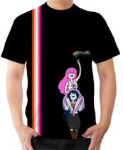 Camiseta Camisa Ads bandeira lésbica Marceline Jujuba