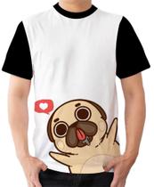 Camiseta Camisa Ads Cão Cachorrinho Pug Fofo