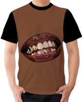 Camiseta Camisa Ads Dente de ouro Gangstar