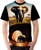 Camiseta Camisa Ads Elefante Mamute África Savana floresta