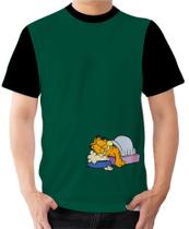 Camiseta Camisa Ads Garfield dormindo soneca pijama 1