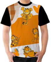 Camiseta Camisa Ads Garfield Gato Laranja Desenho 1