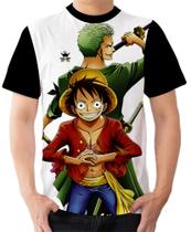 Camiseta Camisa Ads Luffy e Zoro One Piece Anime - Fabriqueta