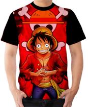 Camiseta Camisa Ads Luffy One Piece Anime Chapéu de palha 4