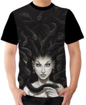 Camiseta Camisa Ads Medusa Mitologia grega Cobra 4