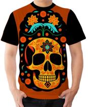 Camiseta Camisa Ads México Caveira Mexicana Dia dos Mortos