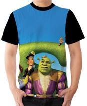 Camiseta Camisa Ads Shrek Terceiro Gato de Botas Biscoito - Fabriqueta