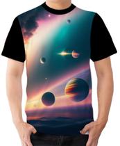 Camiseta Camisa Ads Sistema Solar Planetas Estrelas