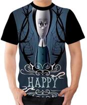 Camiseta Camisa Ads Wandinha Desenho Família Addams