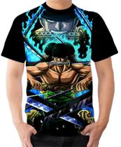 Camiseta Camisa Ads Zoro One Piece Anime Piratas Chapéu de palha 2