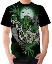 Camiseta Camisa Ads Zumbi Cemitério Terror Halloween