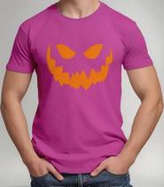 Camiseta Camisa Adulto Feminina Masculina Algodão Dia das Bruxas Halloween Sorriso Abóbora MD1 Camiseta Camisa Adulto Feminina Masculina Algodão Dia das Bruxas Halloween Sorriso Abóbora MD1