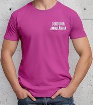Camiseta Camisa Adulto Feminina Masculina Algodão Motorista Condutor De Ambulância