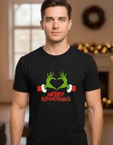 Camiseta Camisa Adulto Feminina Masculina Algodão Natal Grinch Grichmas MD1 Camiseta Camisa Adulto Feminina Masculina Algodão Natal Grinch Grichmas MD1