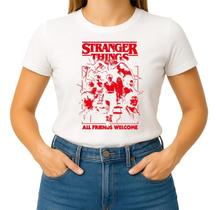 Camiseta Camisa Adulto Feminina Masculina Algodão Série Stranger Thingss Unissex Lançamento MD2