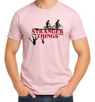 Camiseta Camisa Adulto Feminina Masculina Algodão Série Stranger Thingss Unissex Lançamento MD3