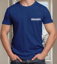 Camiseta Camisa Adulto Masculina Feminina Algodão Uniforme Vigilante Vigia Guarda Segurança MD1