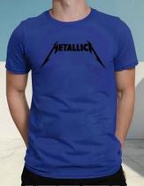 Camiseta Camisa Algodão Adulto Feminina Masculina Banda Metallica Rock MD1