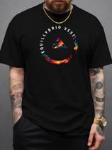 Camiseta Camisa Algodão Equillybrio Vest Circulo Casual Básico